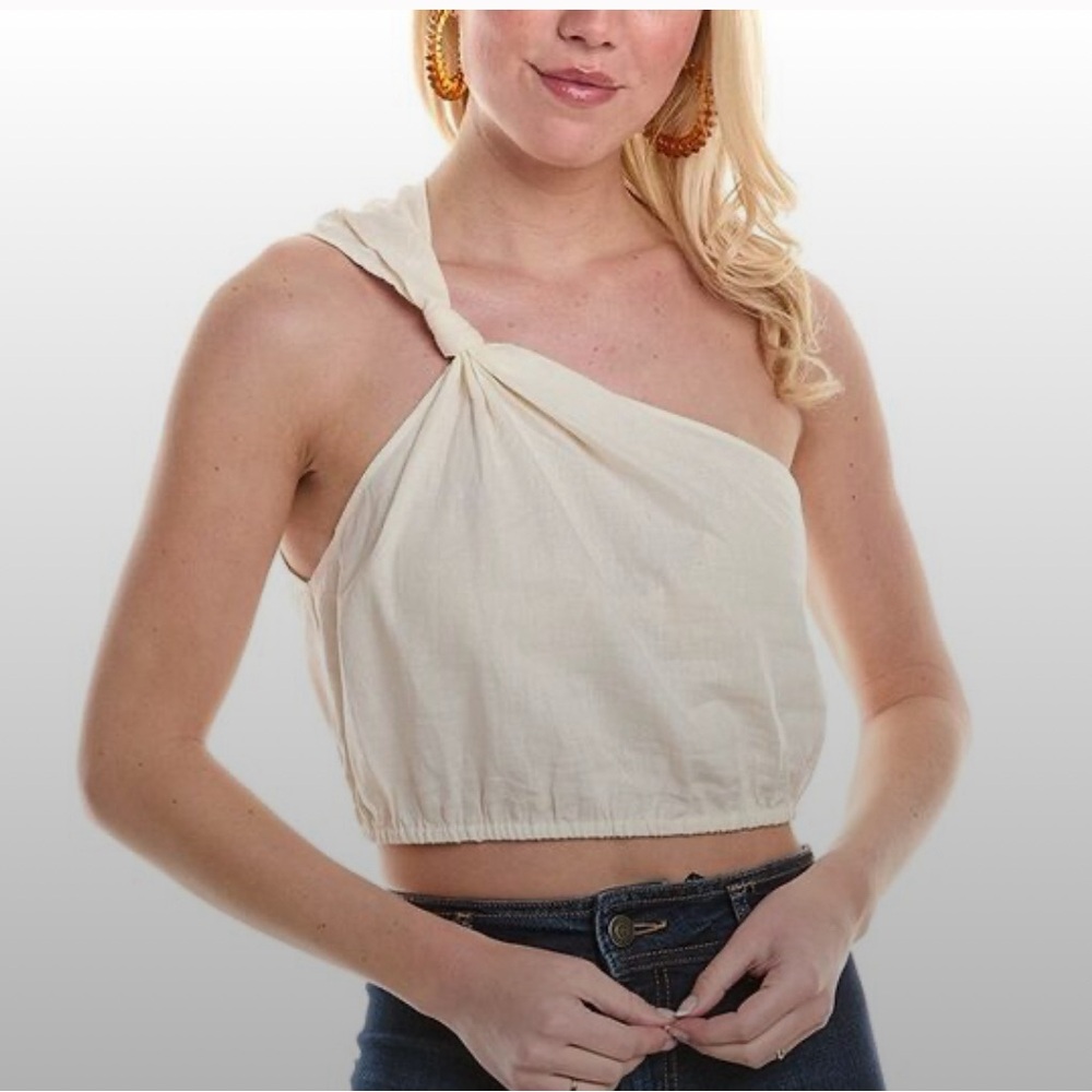 Farm Rio linen crop top